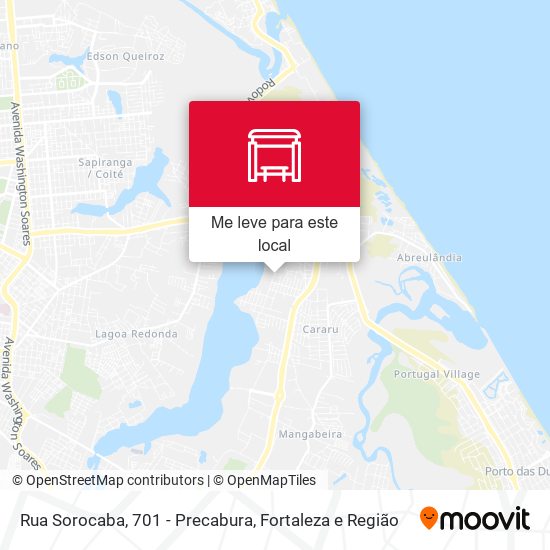 Rua Sorocaba, 701 - Precabura mapa