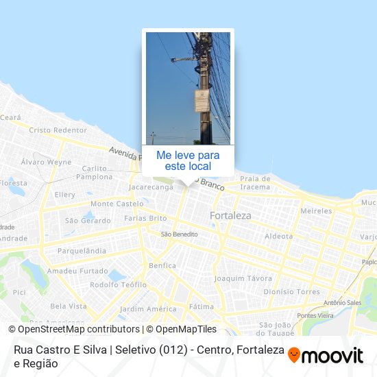 Rua Castro E Silva | Seletivo (012) - Centro mapa