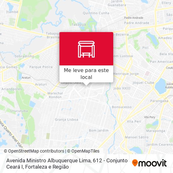 Avenida Ministro Albuquerque Lima, 612 - Conjunto Ceará I mapa