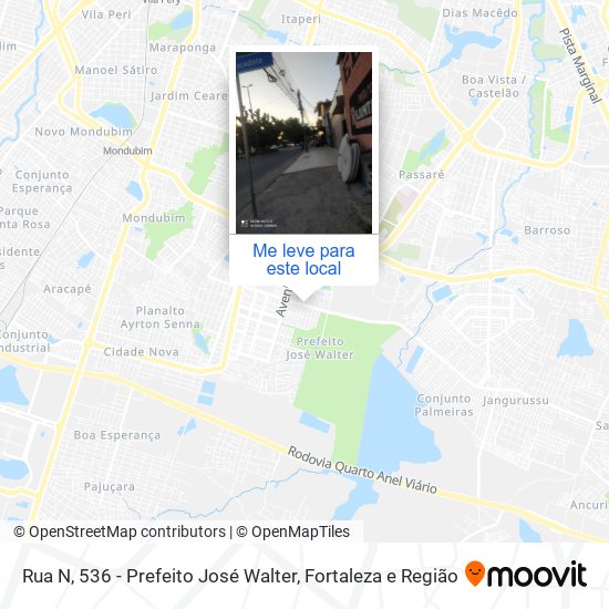 Rua N, 536 - Prefeito José Walter mapa