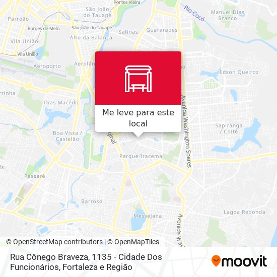 Rua Cônego Braveza, 1135 - Cidade Dos Funcionários mapa
