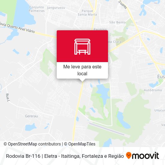 Rodovia Br-116 | Eletra - Itaitinga mapa