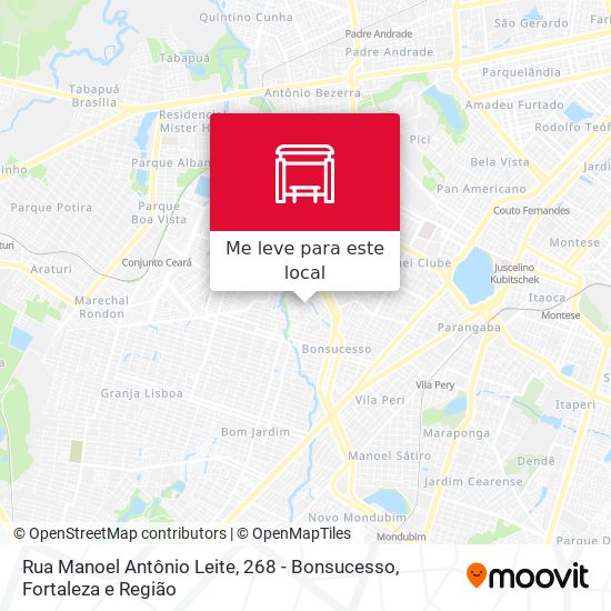 Rua Manoel Antônio Leite, 268 - Bonsucesso mapa