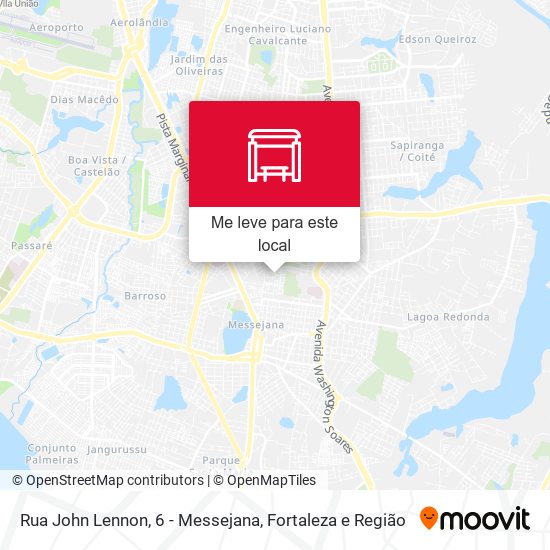Rua John Lennon, 6 - Messejana mapa