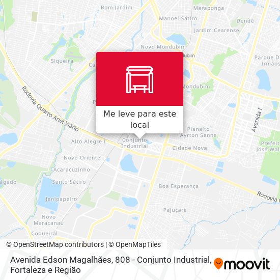 Avenida Edson Magalhães, 808 - Conjunto Industrial mapa