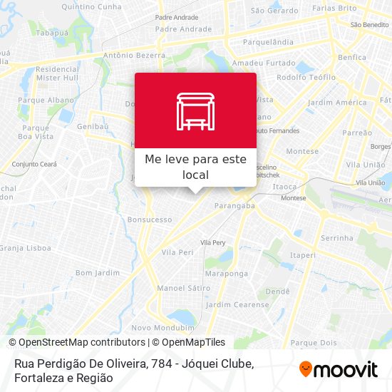 Rua Perdigão De Oliveira, 784 - Jóquei Clube mapa