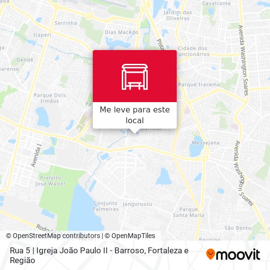 Rua 5 | Igreja João Paulo II - Barroso mapa