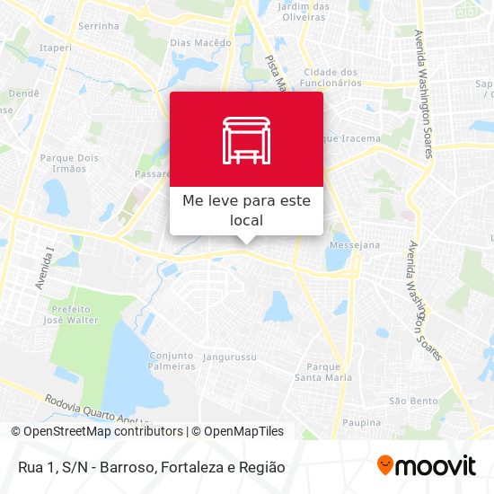 Rua 1, S/N - Barroso mapa