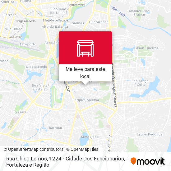 Rua Chico Lemos, 1224 - Cidade Dos Funcionários mapa