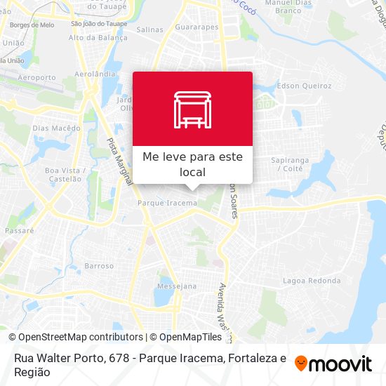 Rua Walter Porto, 678 - Parque Iracema mapa