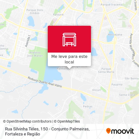Rua Silvinha Téles, 150 - Conjunto Palmeiras mapa