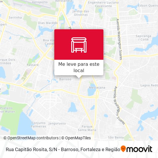 Rua Capitão Rosita, S / N - Barroso mapa