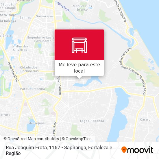 Rua Joaquim Frota, 1167 - Sapiranga mapa