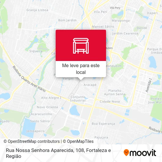 Rua Nossa Senhora Aparecida, 108 mapa