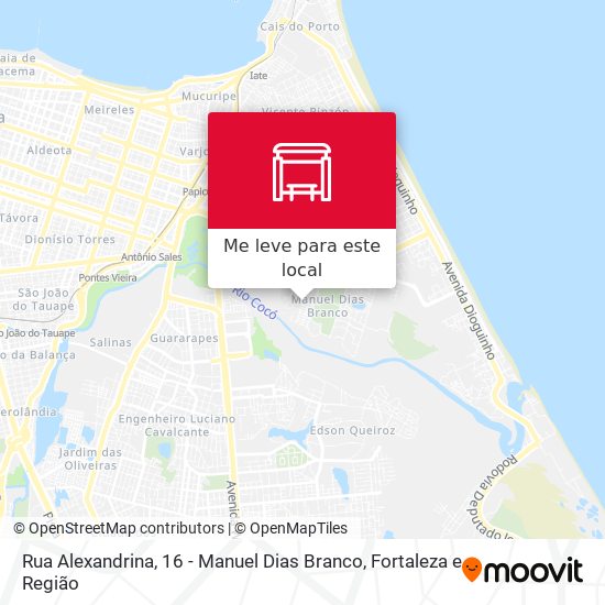 Rua Alexandrina, 16 - Manuel Dias Branco mapa