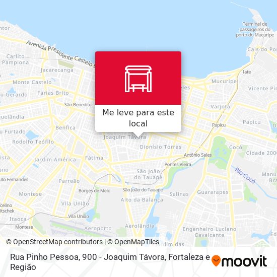 Rua Pinho Pessoa, 900 - Joaquim Távora mapa