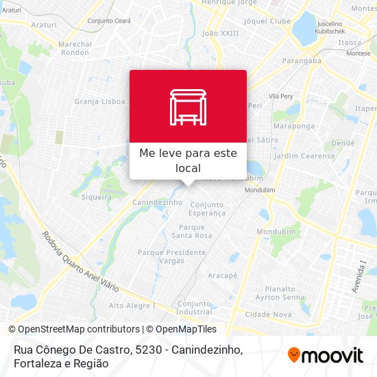 Rua Cônego De Castro, 5230 - Canindezinho mapa
