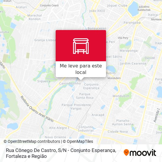 Rua Cônego De Castro, S / N - Conjunto Esperança mapa