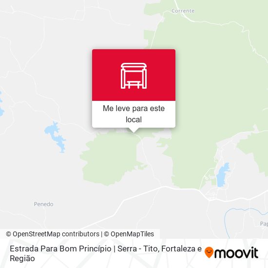 Estrada Para Bom Princípio | Serra - Tito mapa