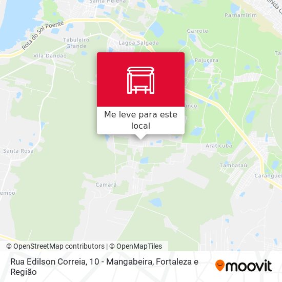 Rua Edilson Correia, 10 - Mangabeira mapa