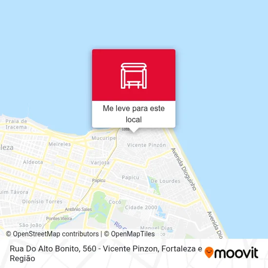 Rua Do Alto Bonito, 560 - Vicente Pinzon mapa