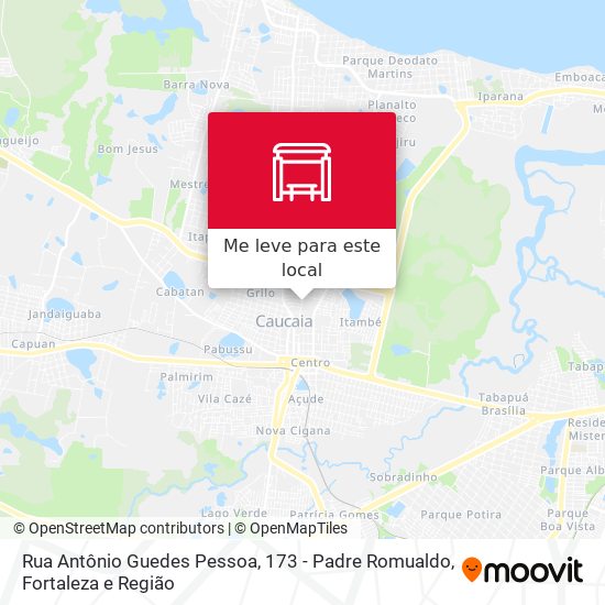 Rua Antônio Guedes Pessoa, 173 - Padre Romualdo mapa