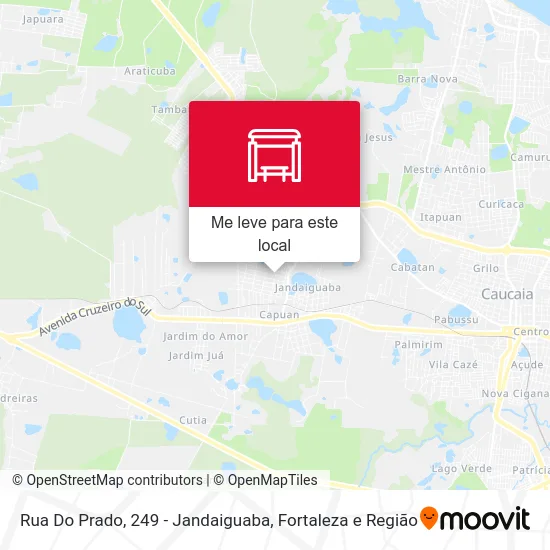 Rua Do Prado, 249 - Jandaiguaba mapa