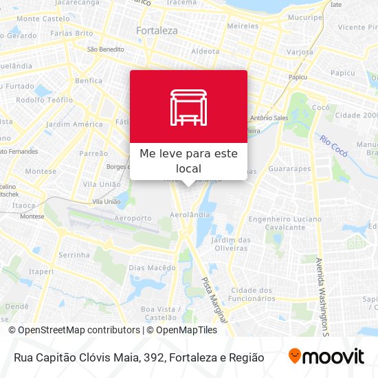 Rua Capitāo Clóvis Maia, 392 mapa