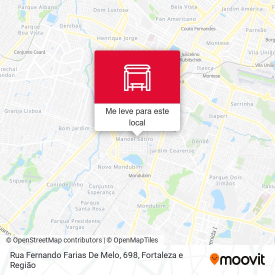 Rua Fernando Farias De Melo, 698 mapa