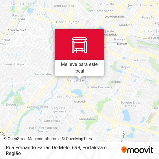 Rua Fernando Farias De Melo, 698 mapa