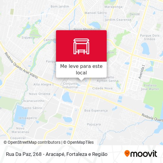 Rua Da Paz, 268 - Aracapé mapa