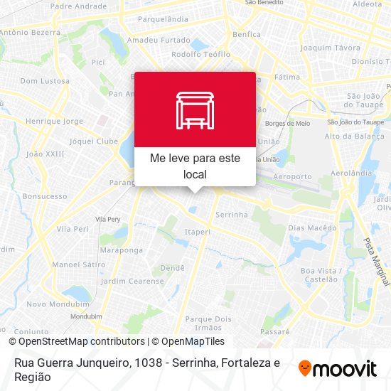 Rua Guerra Junqueiro, 1038 - Serrinha mapa