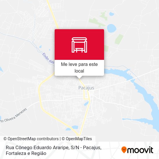 Rua Cônego Eduardo Araripe, S / N - Pacajus mapa