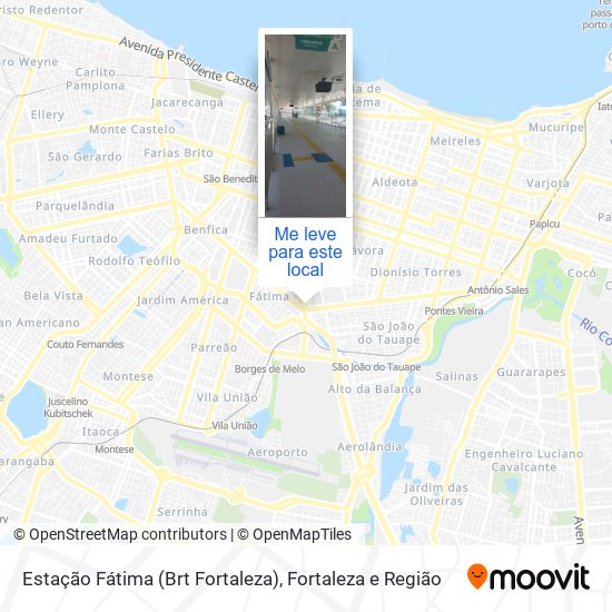 Estação Fátima (Brt Fortaleza) mapa