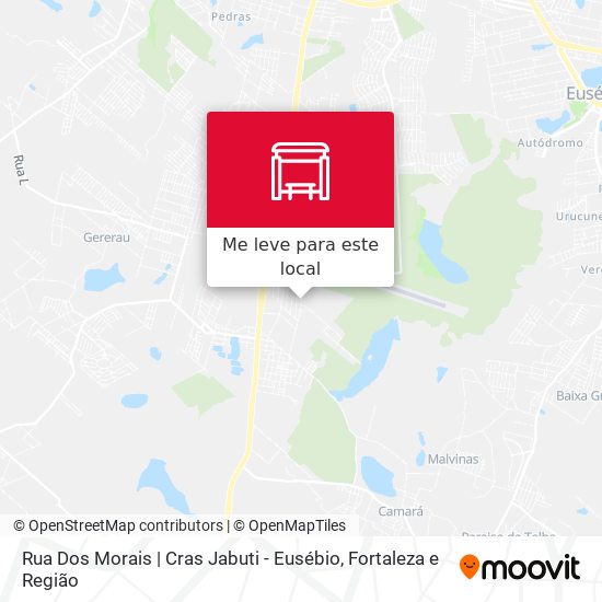 Rua Dos Morais | Cras Jabuti - Eusébio mapa