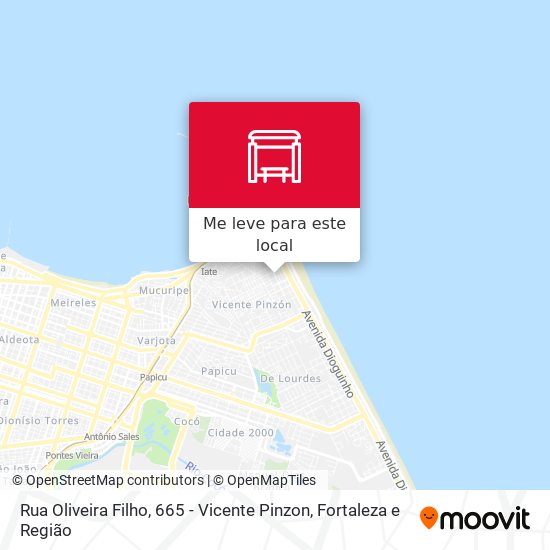 Rua Oliveira Filho, 665 - Vicente Pinzon mapa
