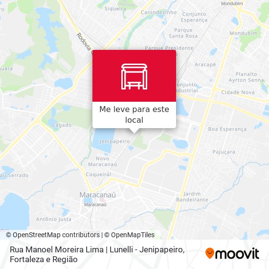 Rua Manoel Moreira Lima | Lunelli - Jenipapeiro mapa