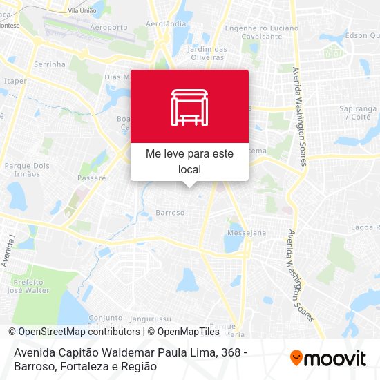 Avenida Capitão Waldemar Paula Lima, 368 - Barroso mapa