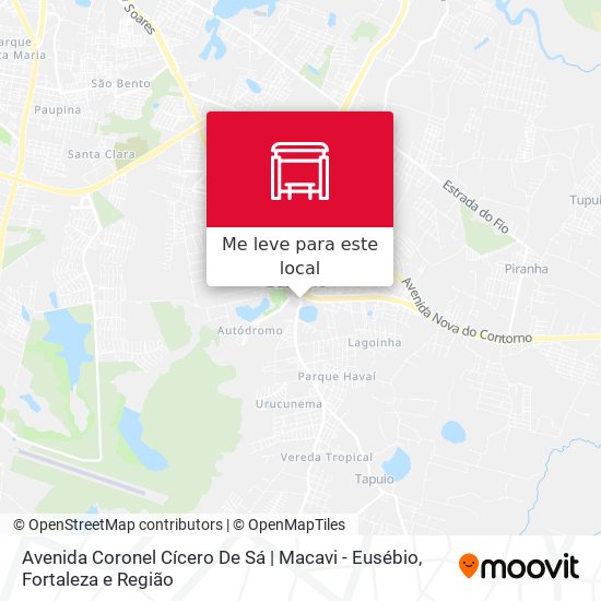 Avenida Coronel Cícero De Sá | Macavi - Eusébio mapa