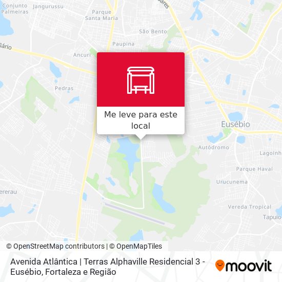Avenida Atlântica | Terras Alphaville Residencial 3 - Eusébio mapa