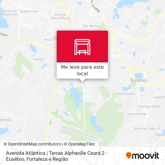 Avenida Atlântica | Terras Alphaville Ceará 2 - Eusébio mapa