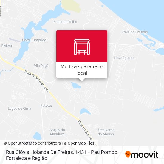 Rua Clóvis Holanda De Freitas, 1431 - Pau Pombo mapa
