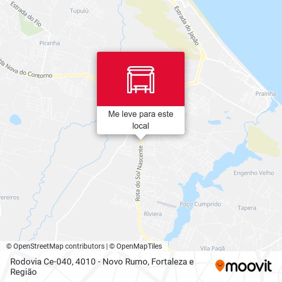 Rodovia Ce-040, 4010 - Novo Rumo mapa