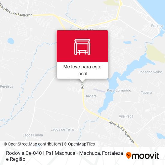 Rodovia Ce-040 | Psf Machuca - Machuca mapa