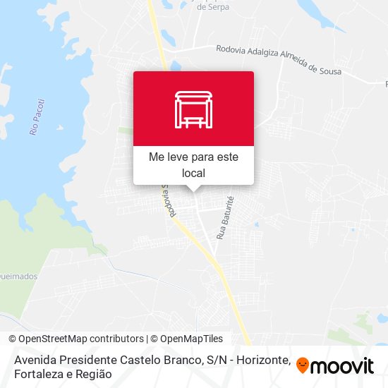 Avenida Presidente Castelo Branco, S / N - Horizonte mapa