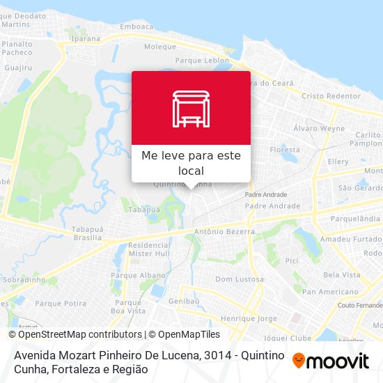 Avenida Mozart Pinheiro De Lucena, 3014 - Quintino Cunha mapa