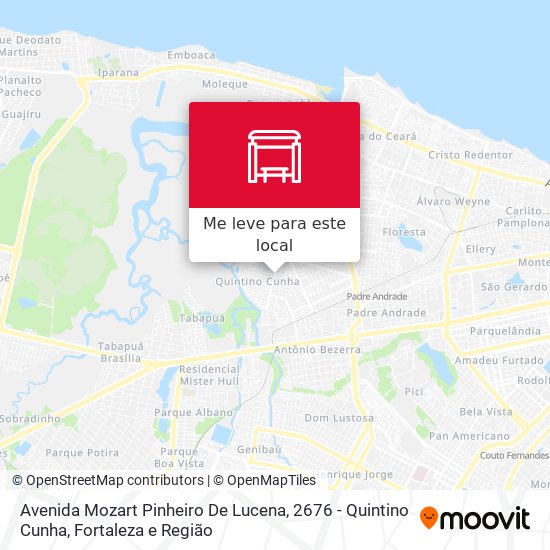 Avenida Mozart Pinheiro De Lucena, 2676 - Quintino Cunha mapa