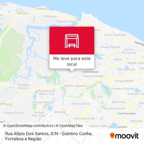Rua Alípio Dos Santos, S / N - Quintino Cunha mapa