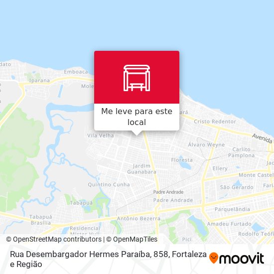 Rua Desembargador Hermes Paraíba, 858 mapa