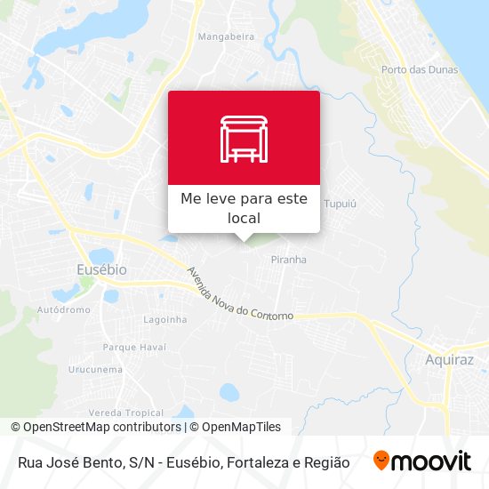 Rua José Bento, S/N - Eusébio mapa